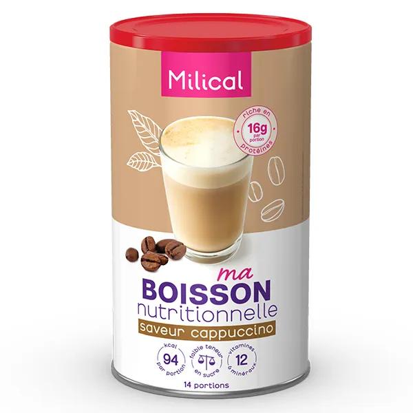 Milical high protein drink flavor Cappuccino Format Eco 18 drinks