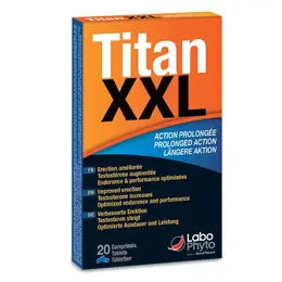 Labophyto TITAN XXL - stimulant sexuel rapide action prolongée - 20 gélules