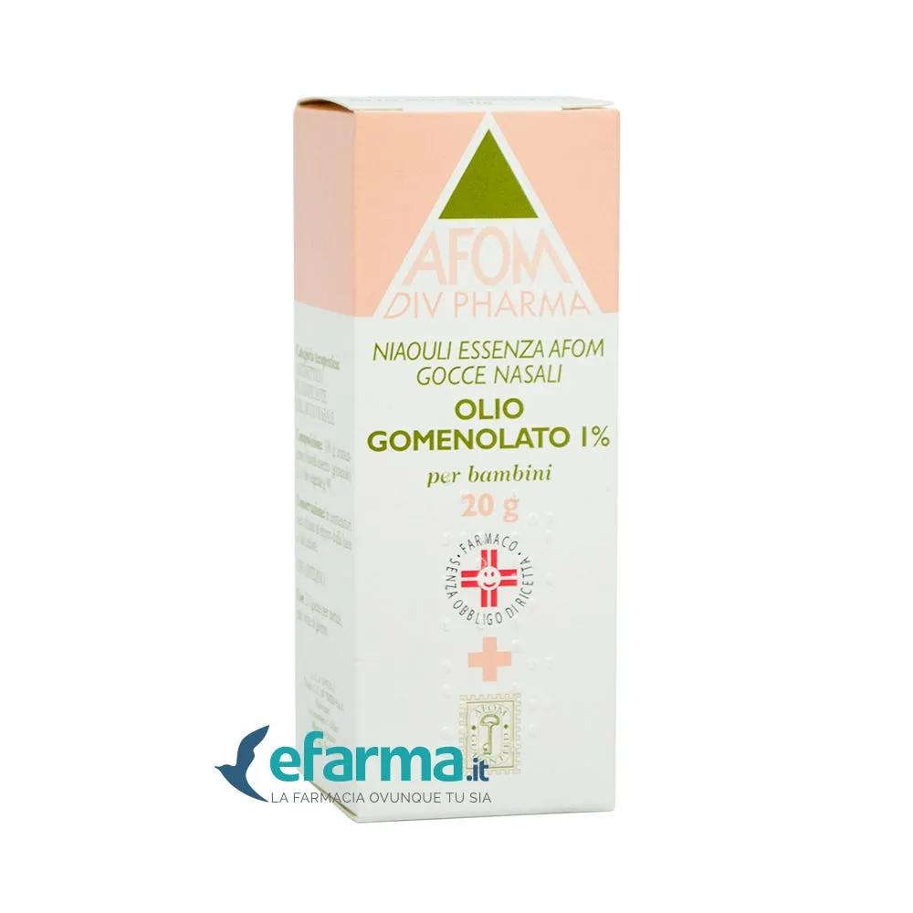 Niaouli Essenza Afom 1% Olio Gomenolato Gocce Nasali 20 g