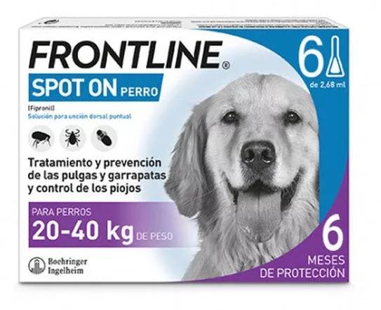 Frontline Spot On Cães 20-40 kg 6 Pipeptas