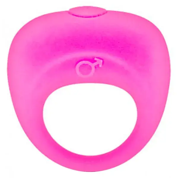 Glamy Vibrating Ring Fluorescent Pink