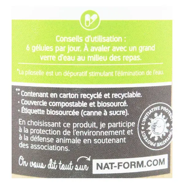 Nat & Form Eco-Friendly Organic Hieracium Pilosella Capsules x 200