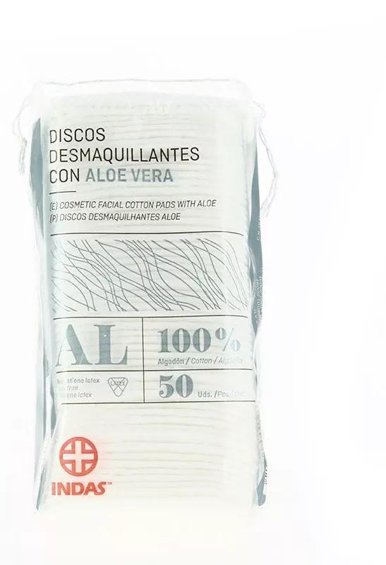 Indas Discos Desmaquillantes Aloe Vera 50 uds