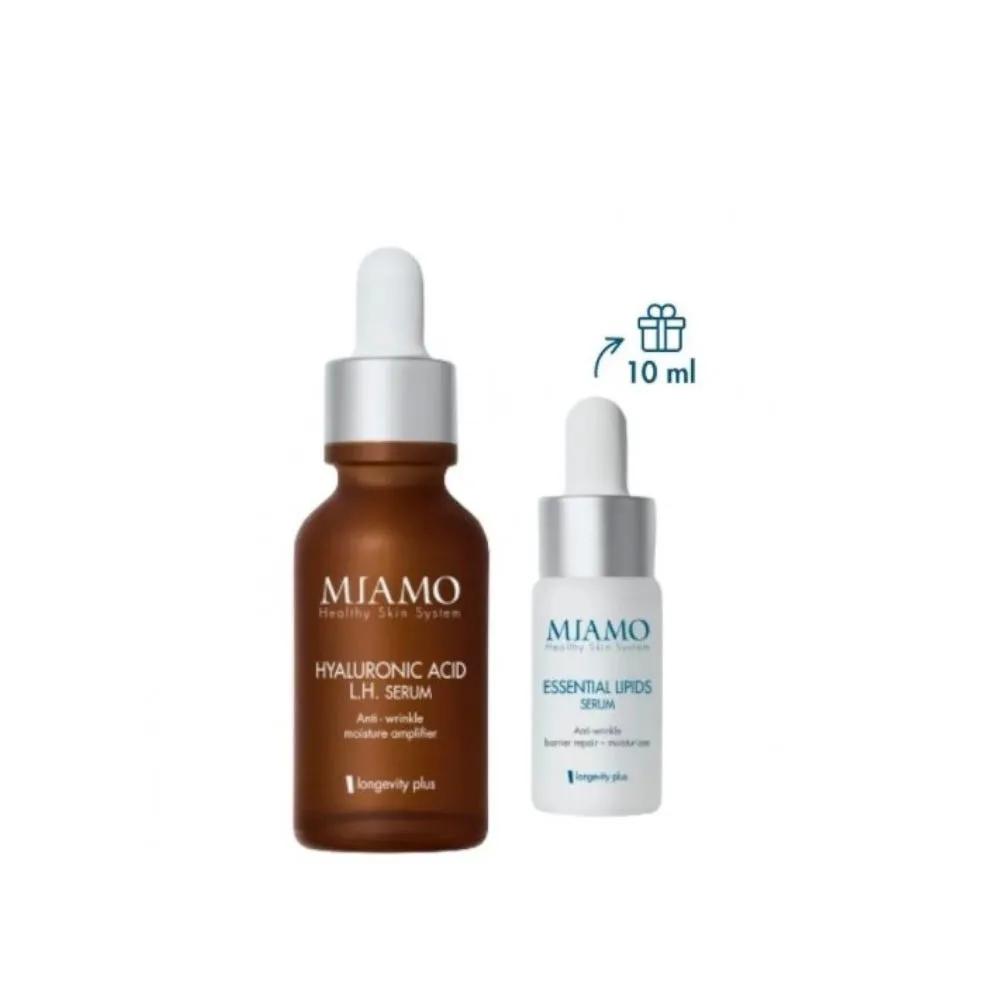 Miamo Pump & Hydra Cofanetto Anti-Rughe con Siero Hyaluronic Acid LH 30 ml + Essential Lipids 10 ml in REGALO