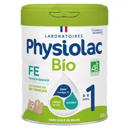 Physiolac Bio Lait 1er âge Formule Epaissie 800g