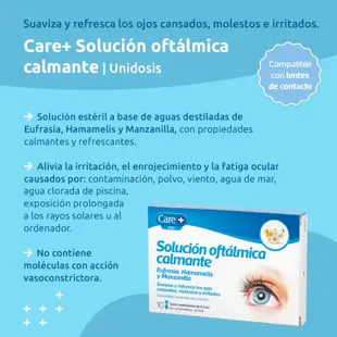 Care+ Solución Ofálmica Calmante Ojo Irritado 10 uds x 0,5 ml 