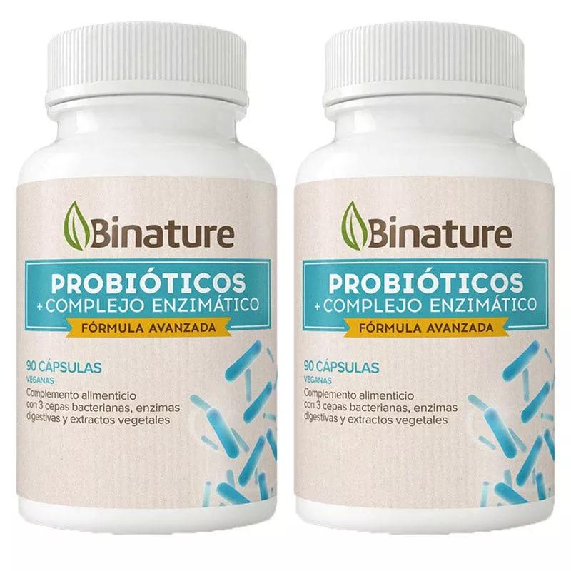Binature Probióticos y Enzimas Digestivas 2x90 Cápsulas