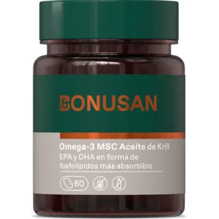 Bonusan Omega-3 MSC Aceite de Krill 60 Comprimidos