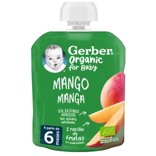 Gerber Etui Biologisch Mango +6m 90 gr