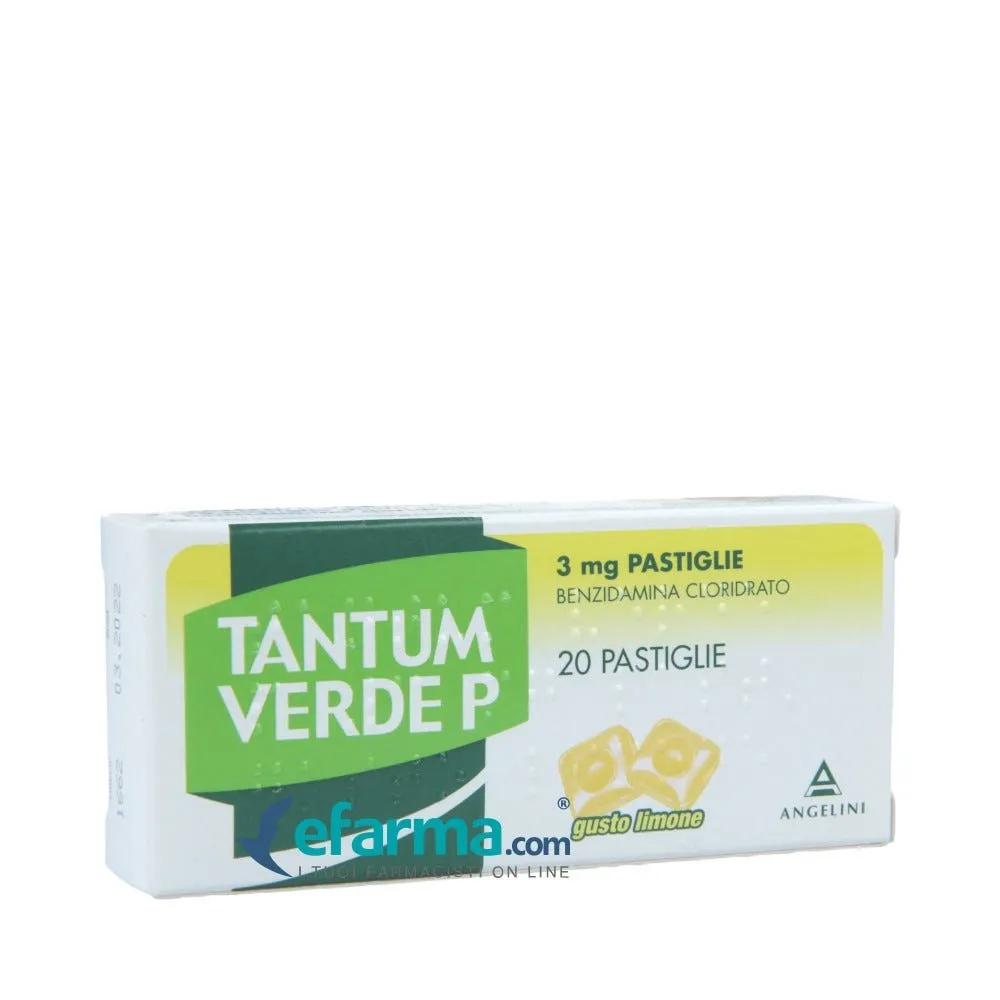 Tantum Verde P Limone 3mg Benzidamina cloridrato 20 Pastiglie