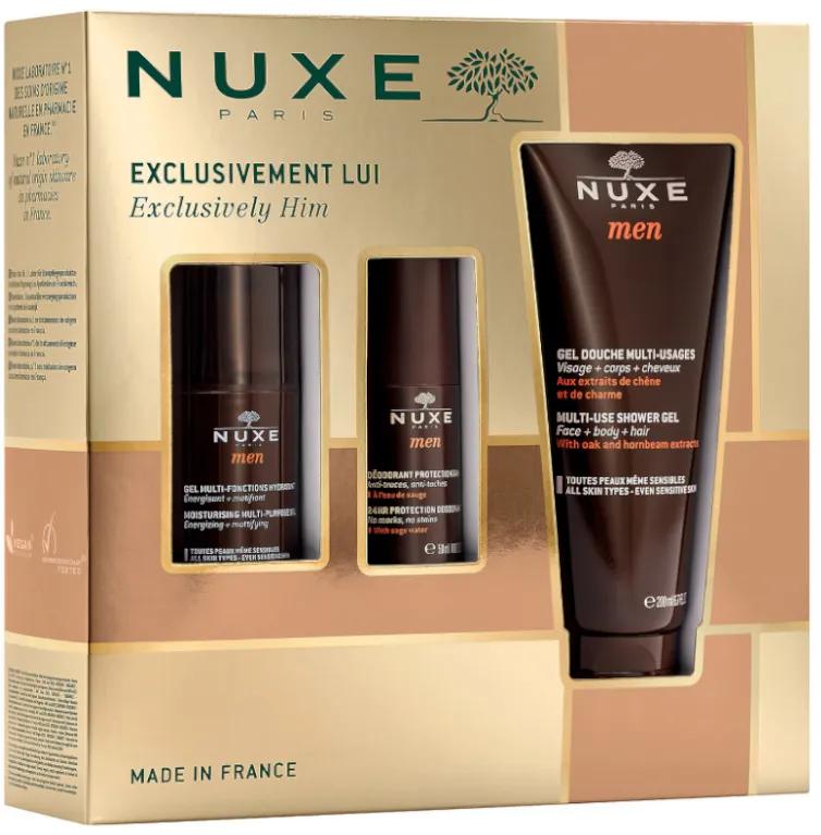 Nuxe Men Multifunktions-Gel-Etui 50 ml + Duschgel 100 ml + Deodorant 50 ml