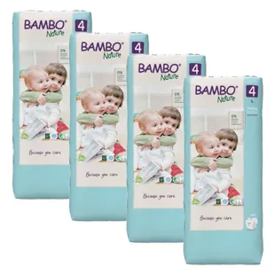 Pannolini Bambo Nature taglia 4 7-14 kg confezione alta 48 unità confezione da 4
