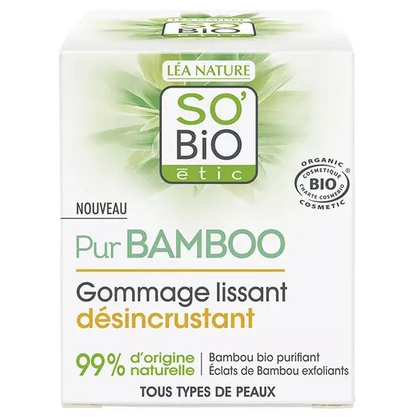 So'Bio Étic Pur Bamboo Gommage Lissant Désincrustant Bio 50ml