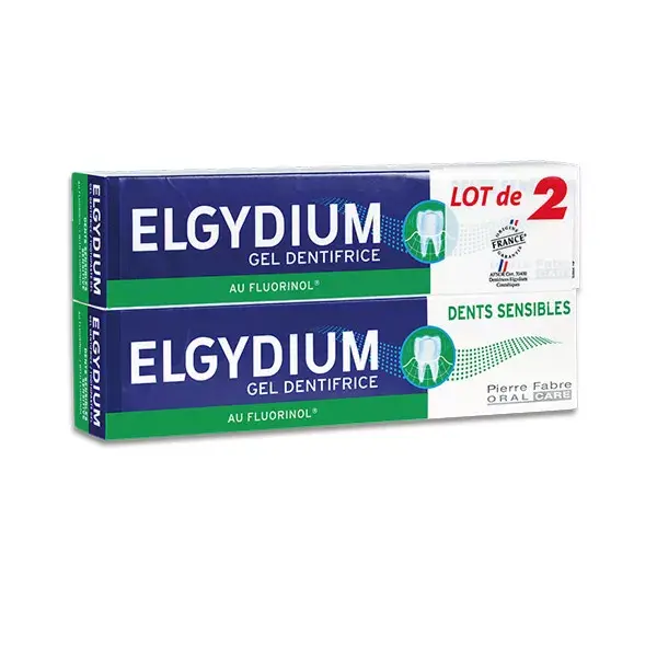 Elgydium Dentifricio Denti Sensibili Lotto di  2 x 75 ml