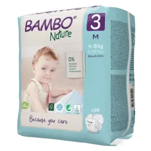 Bambo Nature Pannolino Taglia 3 4-8kg 28 unità