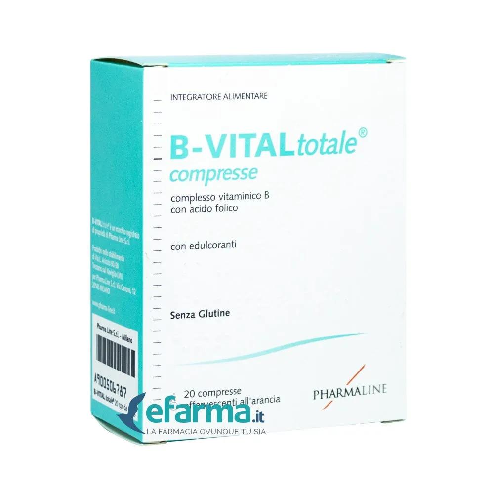 B-vital Totale Integratore Vitamina B Gusto Arancia 20 Compresse Effervescenti