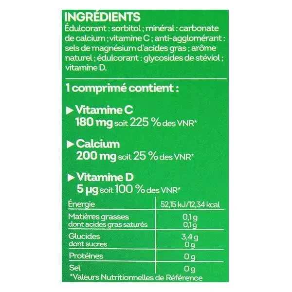 Nutrisanté Vitamin C, Calcium & Vitamin D Supplement Tablets x 24 