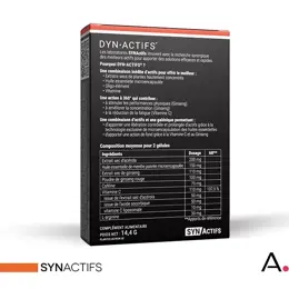 Aragan - Synactifs - Dynactifs® - Anti-Fatigue - Ginseng, Acérola - 30 gélules