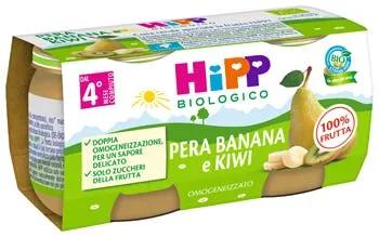 Hipp Bio Omogeneizzato Kiwi Banana Pera 2X80 g