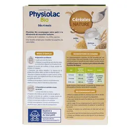 Physiolac Bio Céréales Instantané 4 mois+ 200g