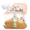 Popote Les Viandes Gourde Poulet +6m Bio 60g