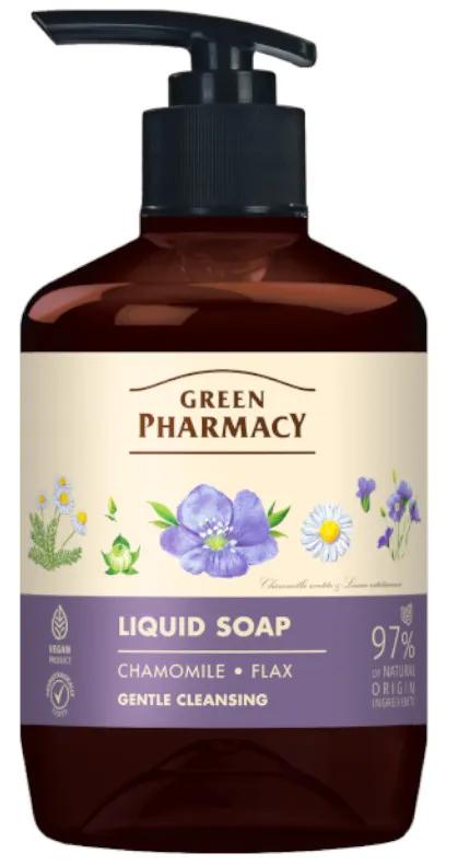 Greenpharmacy Kamille en Linnen Vloeibare Zeep 460 ml