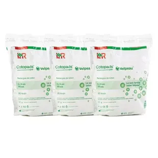 Velpeau Cotopads Rettangoli di  cotone Non Sterile  8x10cm - 100% cotone Lotto di 3 x 200 unità