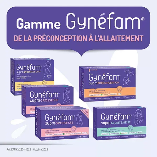 Gynéfam Supra PréConception Boîte de 2 mois 60 capsules