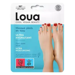 Loua Masque Pieds Tissu Ultra-Hydratant 1 unité