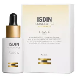 ISDIN Isdinceutics Flavo-C Sérum Visage Antioxydant à la Vitamine C Pure 30ml