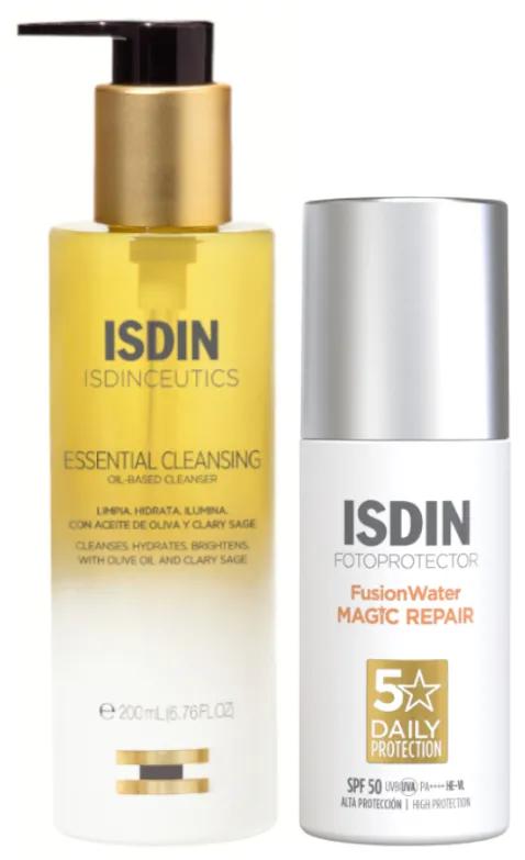 Isdin Oil Cleanser 200 ml + Fusion Water Magic Repair SPF50 50 ml