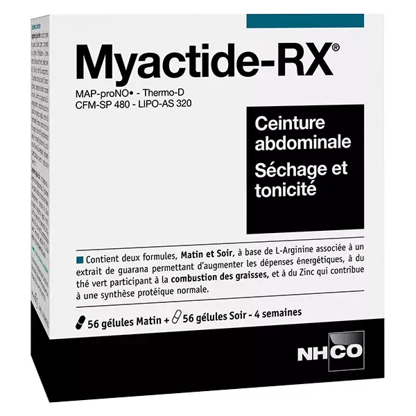 NHCO Myactide Rx ceinture abdominale séchage et tonicité 112 gélules
