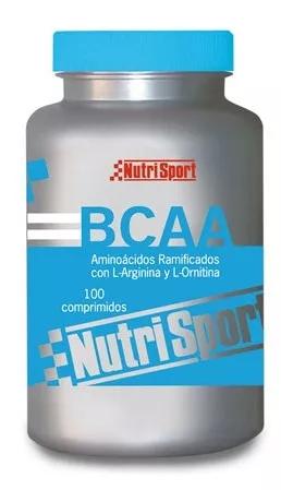 NutriSport Acides Aminés à Chaîne Ramifiée BCAA 100 Comprimés de 1gr