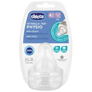 Chicco Physio Teat Fast Flow +4m 2 units