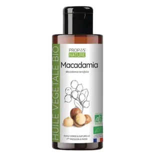 Olio vegetale di macadamia biologico per aromaterapia Propos' Nature 100ml