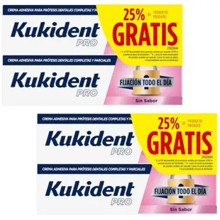 Kukident Pro All Day Hold Flavor Free 25% FREE 4x40 gr