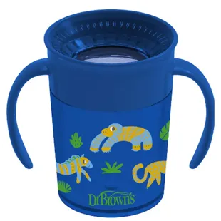 Dr Brown's 360 Learning Cup without Spout and with Handles Blue 200 ml