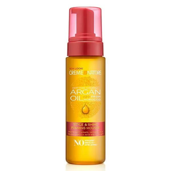 Creme of nature, Argan, Mousse Style and Shine 207ml