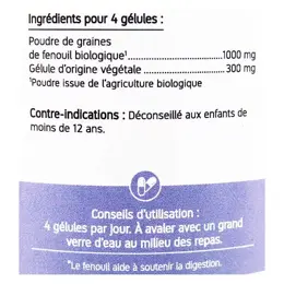 Nat & Form Écoresponsable Fenouil Bio 200 gélules