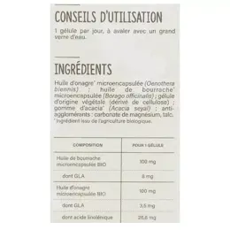 Nutrisanté Vitavea Les Nutri'Sentiels Bio Onagre Bourrache 30 gélules