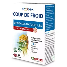 Ortis Propex Coup de Froid 45 comprimés