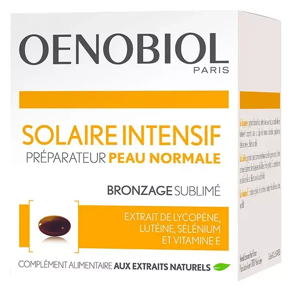 Oenobiol Solaire Intensif Peau Normale 30 capsules
