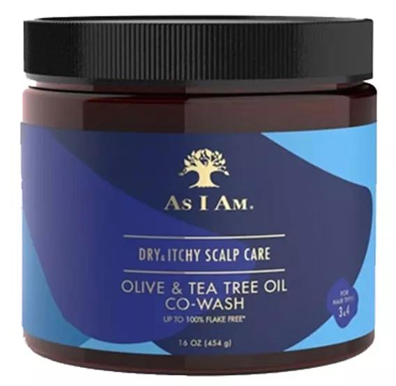 As I Am Dry & Itchy Scalp Care Olive Tea Tree Co Wash 454 gr