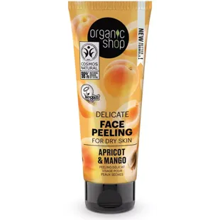 Organic Shop Sanftes Peeling Trockene Haut Bio Aprikose 75 ml