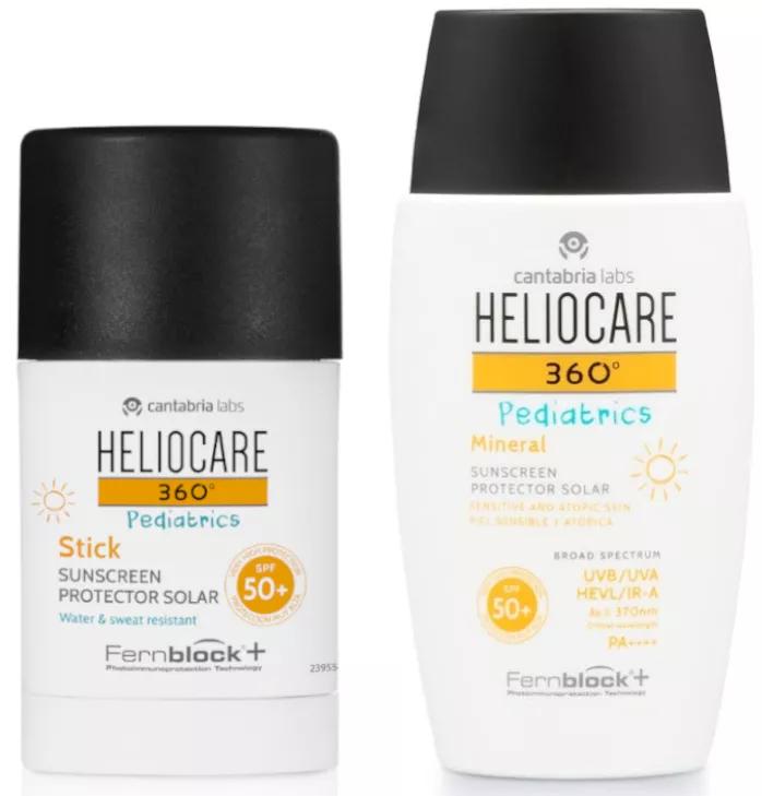 Heliocare 360 Kinderstick SPF50+ 25 gr + Mineraal SPF50+ 50 ml