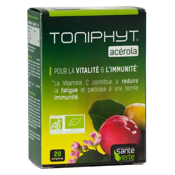 Santé Verte Toniphyt Acerola Integratore Alimentare 20 compresse