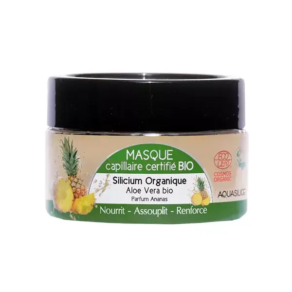 Aquasilice Maschera per Capelli Silicium Organico e Aloe Vera Bio all' Ananas 200ml