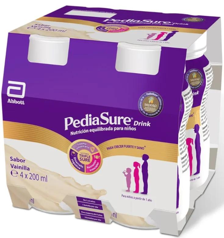 Pediasure Drink Vanilla Flavor 4x200ml