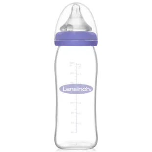 Lansinoh Glass Baby Bottle with NaturalWave Teat 240 ml