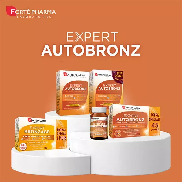 Forté Pharma Autobronzant visage et corps Expert Autobronz 20ampoules Vitamine E